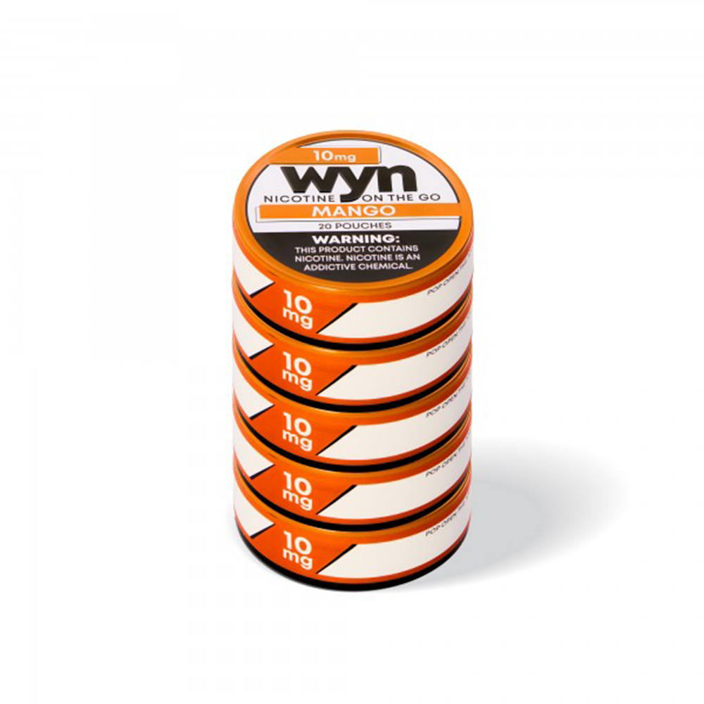 WYN Nicotine Pouches (20ct Can)(5-Can Pack) mango