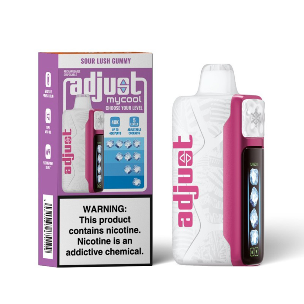Adjust MyCool Disposable | 40000 Puff | 20mL | 50mg | sour lush gummy with packaging