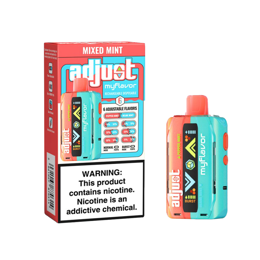 Adjust MyCool Disposable | 40000 Puff | 20mL | 50mg | My Flavor Mixed Mint