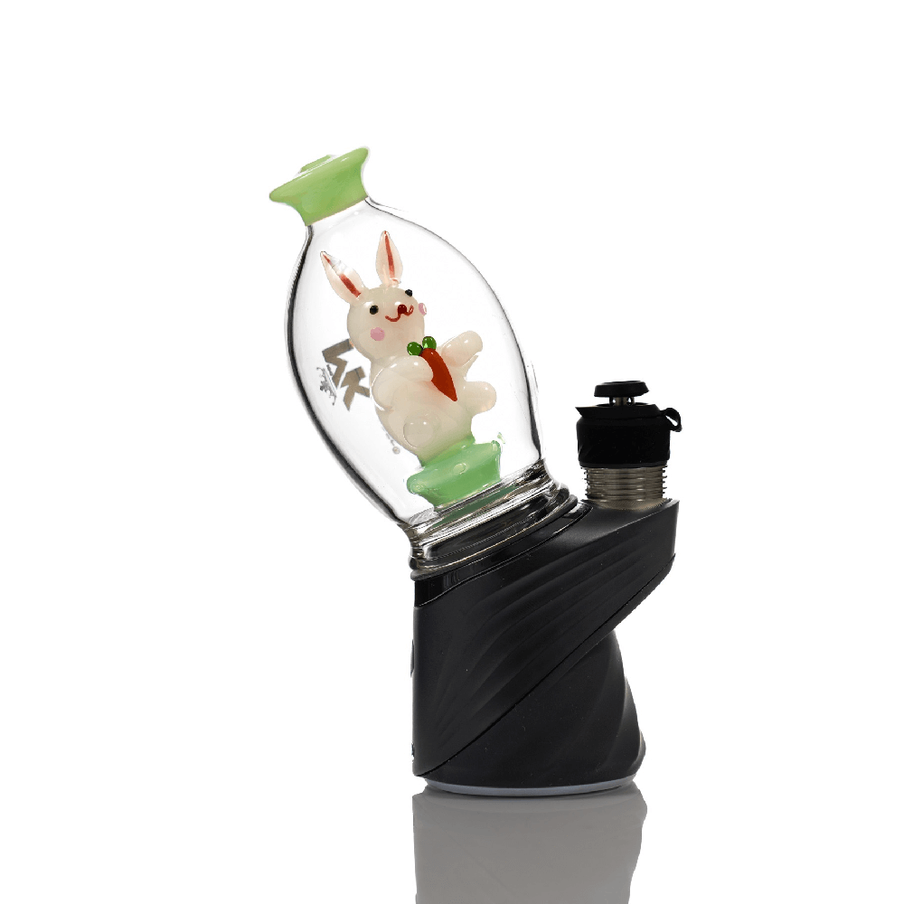 MKGlass (Glass Attachment) MKAT6 – MK100 Cute Bunny Puffco Attachment| slime green