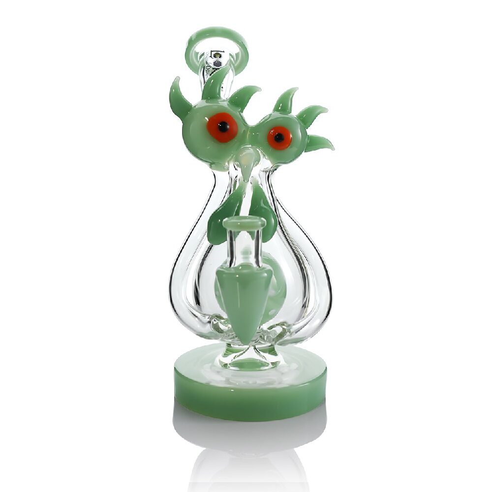 Lookah (Dab Rig) 9″ Cool Recycler Beast Water Pipe (WPC2024) - green