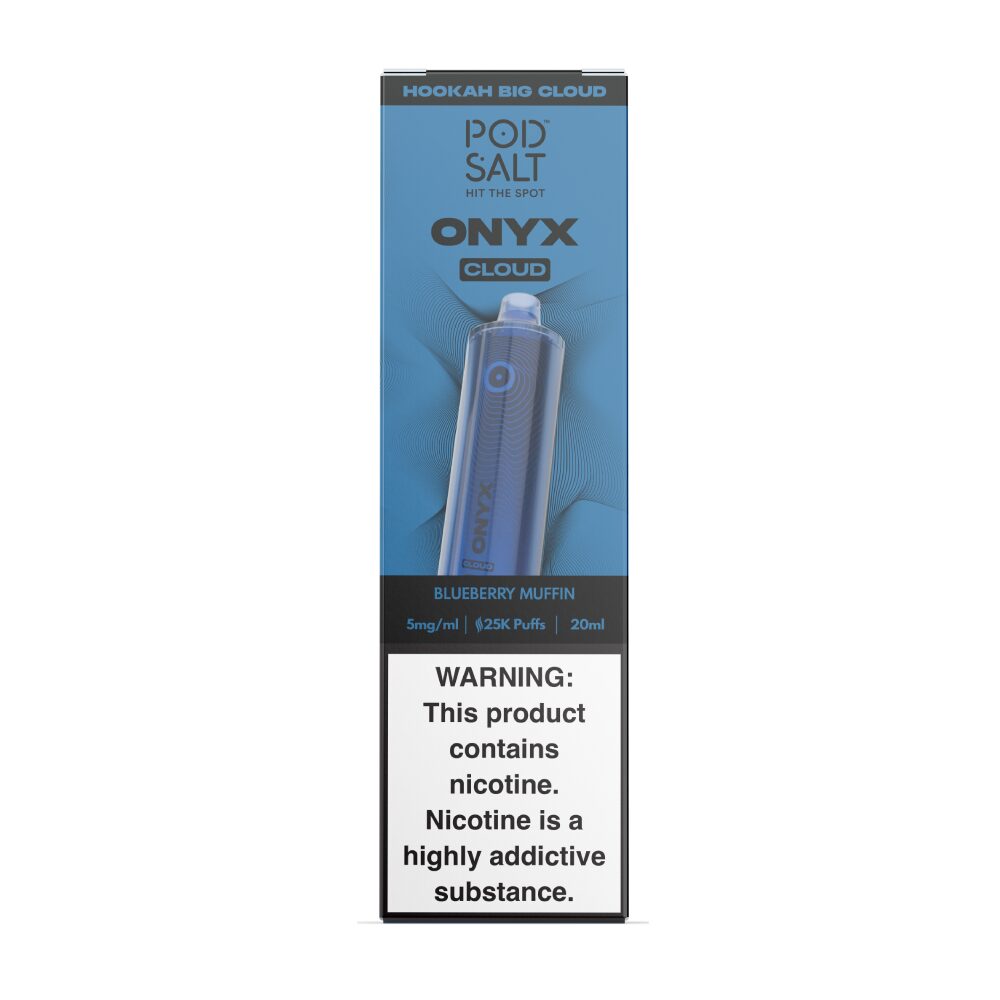 Onyx Cloud (Dispo) | (25000Puff) |(20mL) | blueberry muffin shisha