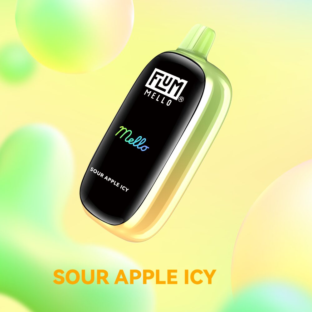 Flum Mello (Dispo) (20000Puff)(15mL) - sour apple icy