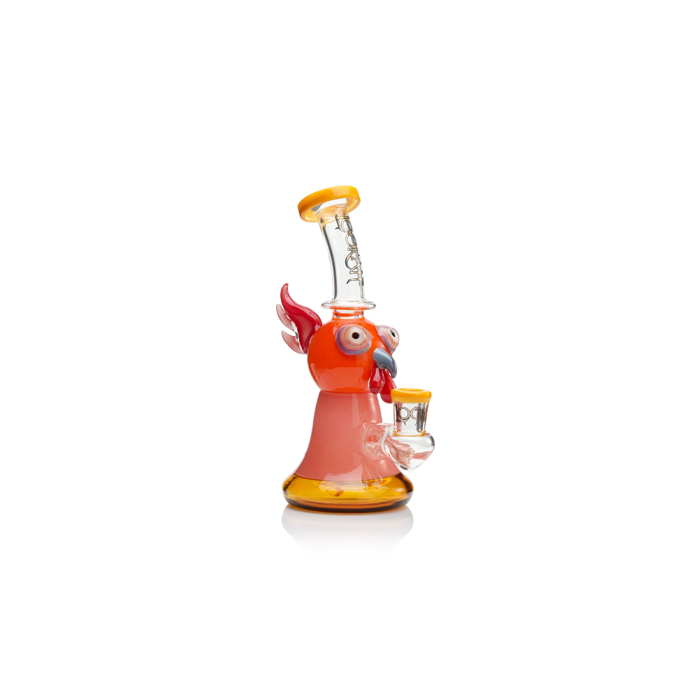 Lookah 10” Cute Cartoon Owl Dab Rig (WPC1219) - orange