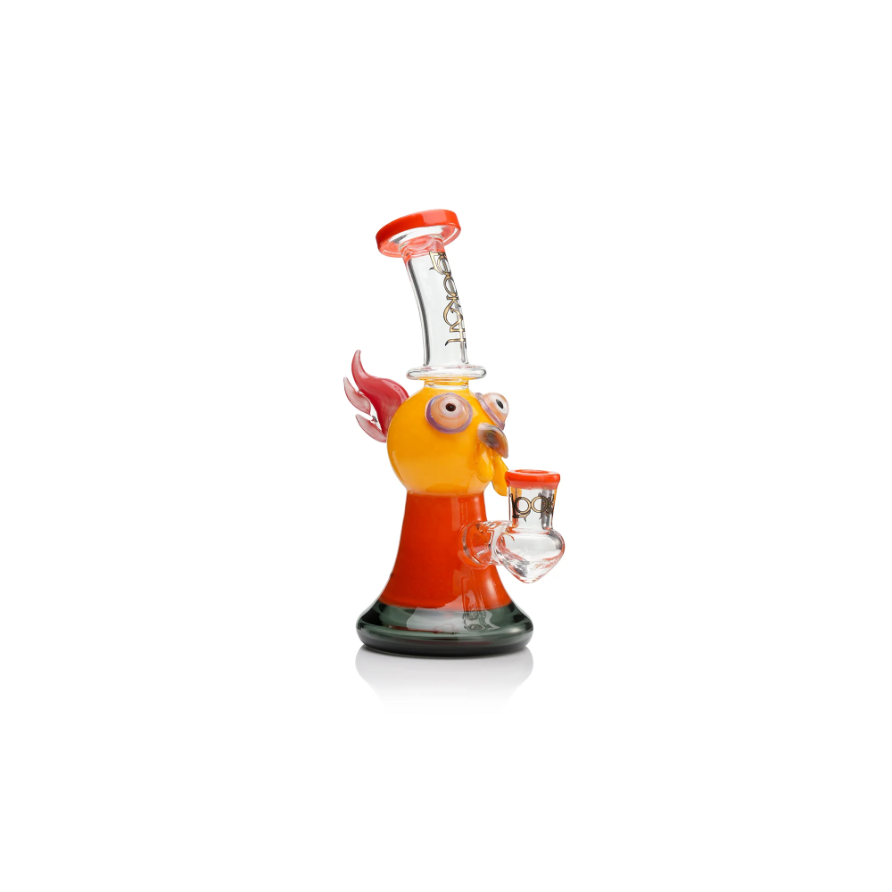 Lookah 10” Cute Cartoon Owl Dab Rig (WPC1219) - yellow