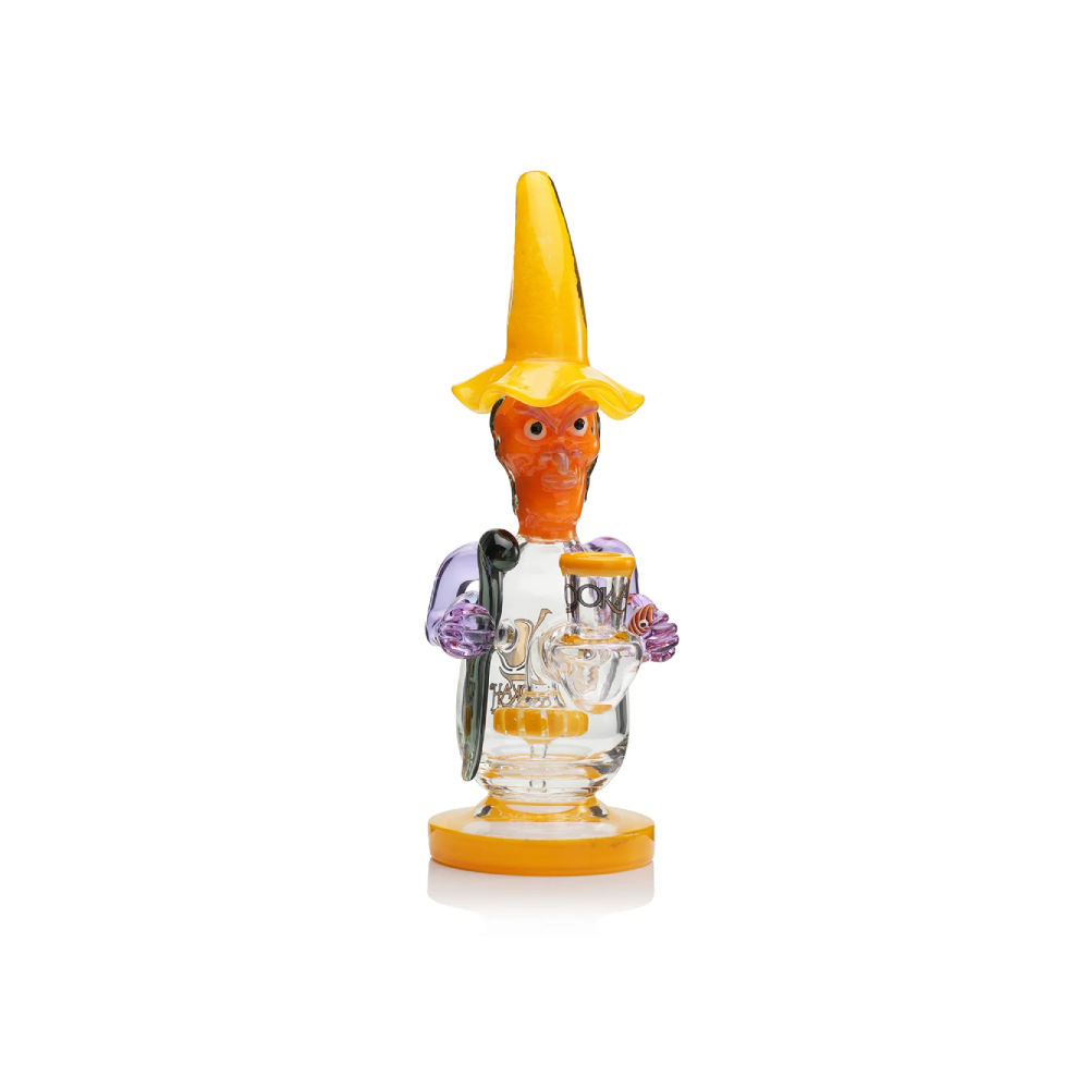 Lookah 12” Cool Mystic Wizard Dab Rig (WPC1220) - yellow