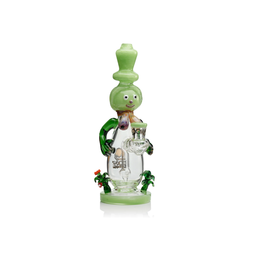 Lookah 12” Cute Garden Snowman Dab Rig (WPC1221) - green