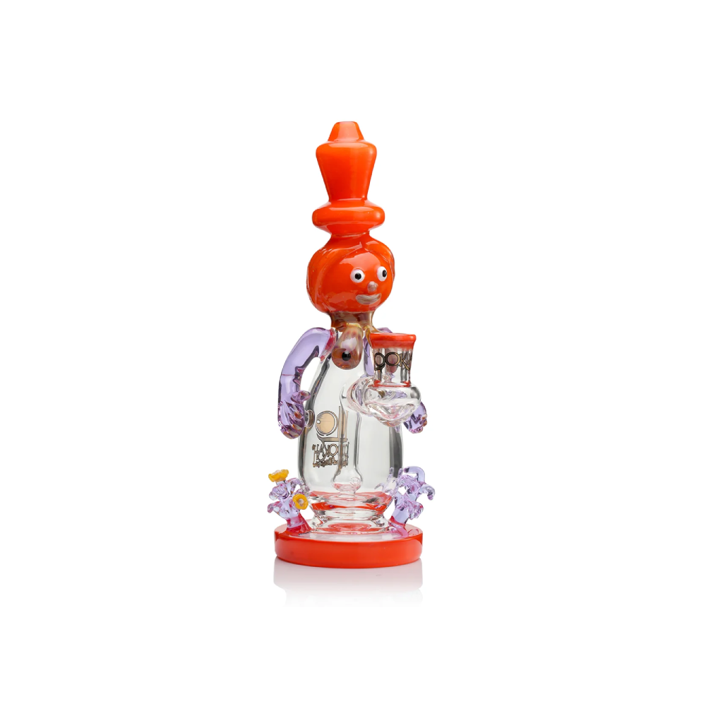 Lookah 12” Cute Garden Snowman Dab Rig (WPC1221) - orange