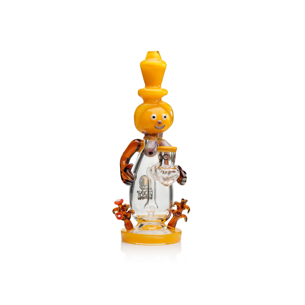 Lookah 12” Cute Garden Snowman Dab Rig (WPC1221) - yellow