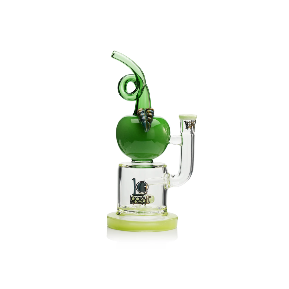 Lookah 12” Cute Apple Percolator Dab Rig (WPC1222) - green