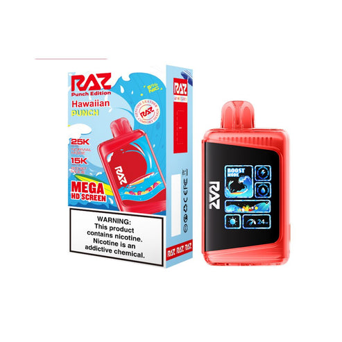 RAZ LTX Disposable | 25000 Puffs | 16mL | 50mg | Hawaiian Punch with packaging