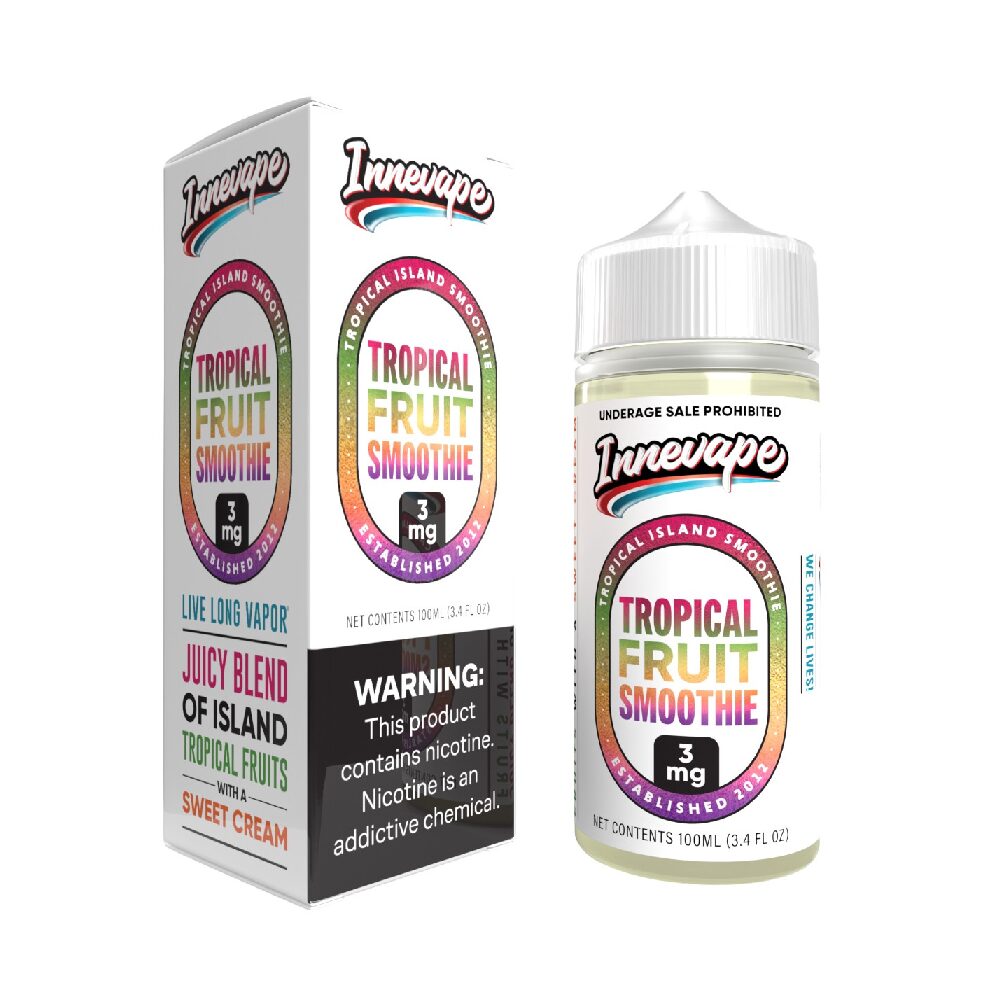 Tropical Fruit Smoothie by Innevape Series E-Liquid 100mL (Freebase) with packaging