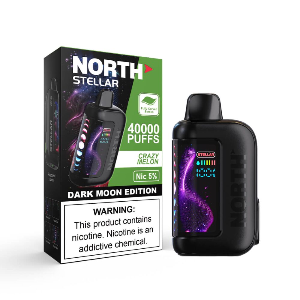 North Stellar (Dispo) | (40000Puff) |(20mL) | Dark Moon Edition | Crazy Melon with packaging