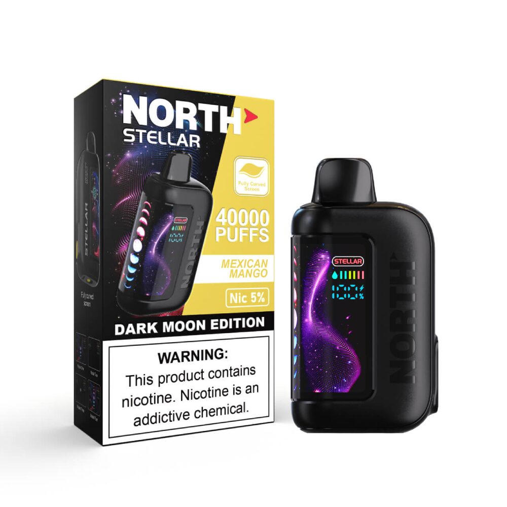 North Stellar (Dispo) | (40000Puff) |(20mL) | Dark Moon Edition | Mexican Mango with packaging