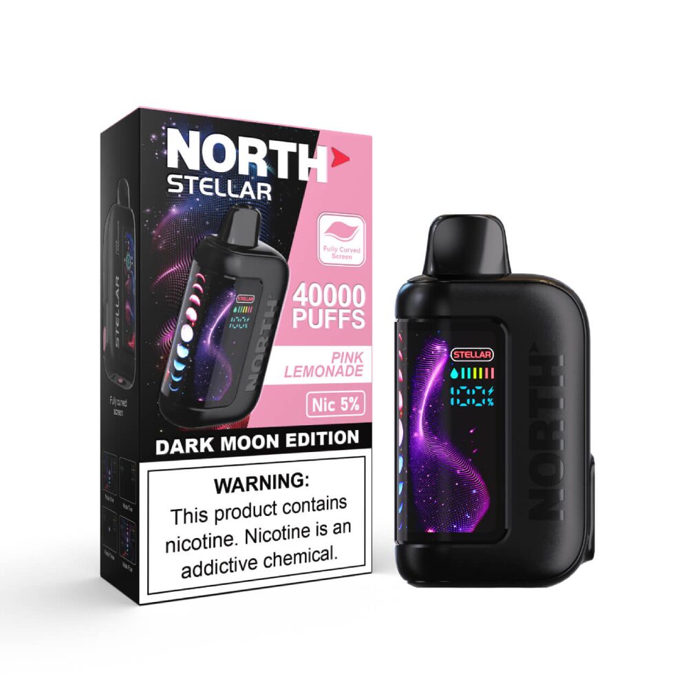 North Stellar (Dispo) | (40000Puff) |(20mL) | Dark Moon Edition | Pink Lemonade with packaging