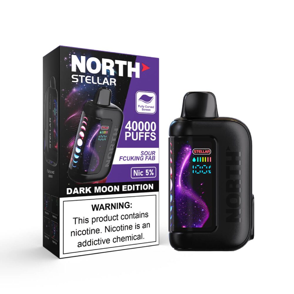 North Stellar (Dispo) | (40000Puff) |(20mL) | Dark Moon Edition | Sour Fcuking Fab with packaging