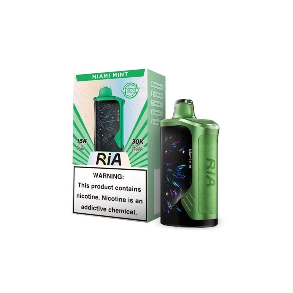 RIA NV30K – Dispo- 30000Puff- 15mL Miami Mint with packaging