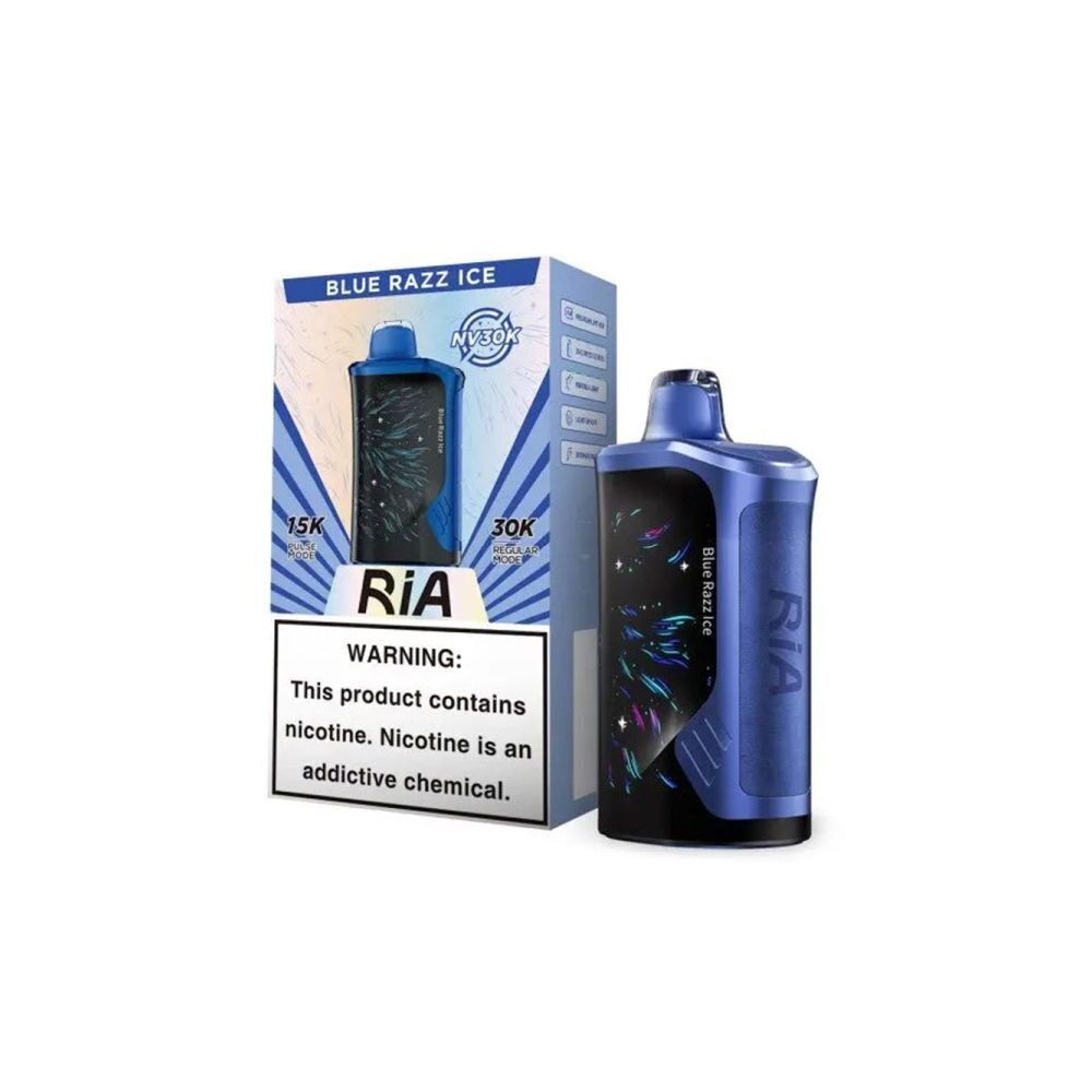 RIA NV30K – Dispo- 30000Puff- 15mL Blue Razz Ice with packaging