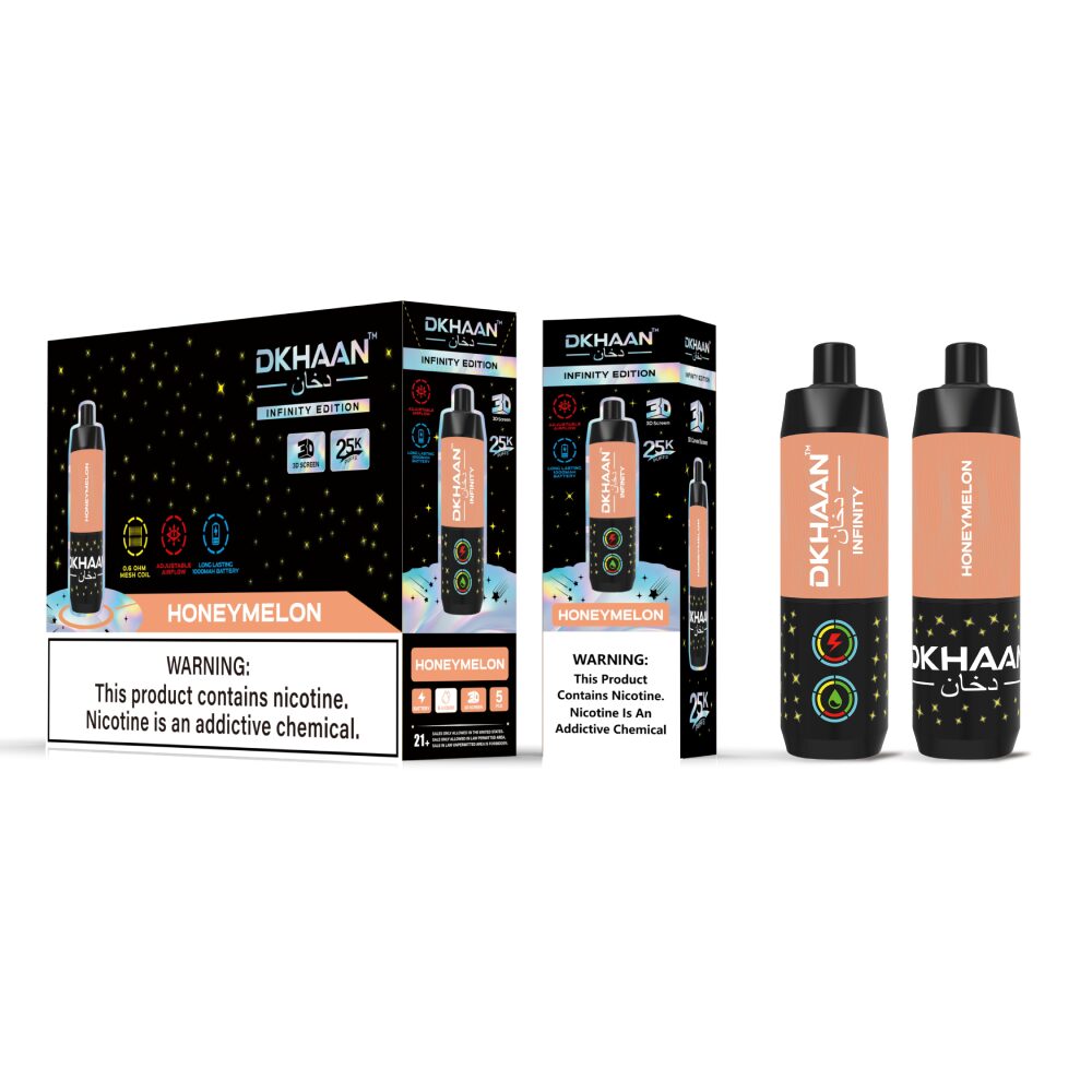 Dkhaan Infinity (Dispo) (25000Puff)(20mL) - Honeymelon with packaging