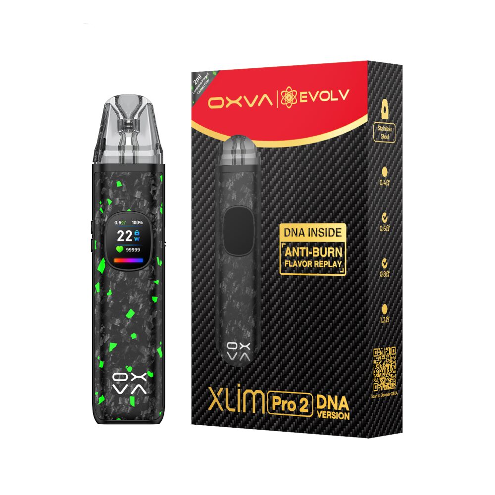 OXVA Xlim Pro 2 Kit (Pod System) DNA Version: Luminous Forged Carbon Fiber