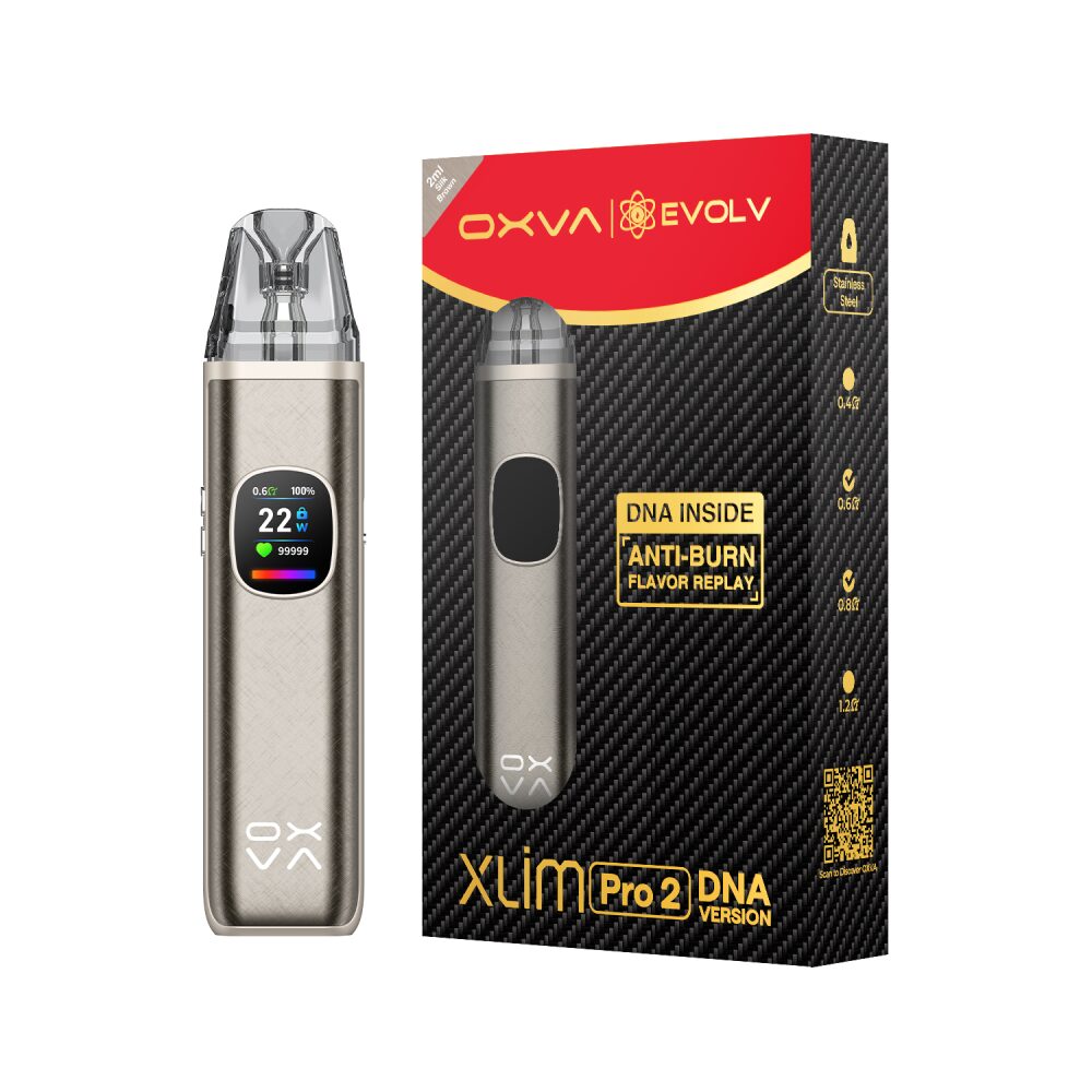OXVA Xlim Pro 2 Kit (Pod System) DNA Version: Silk Brown