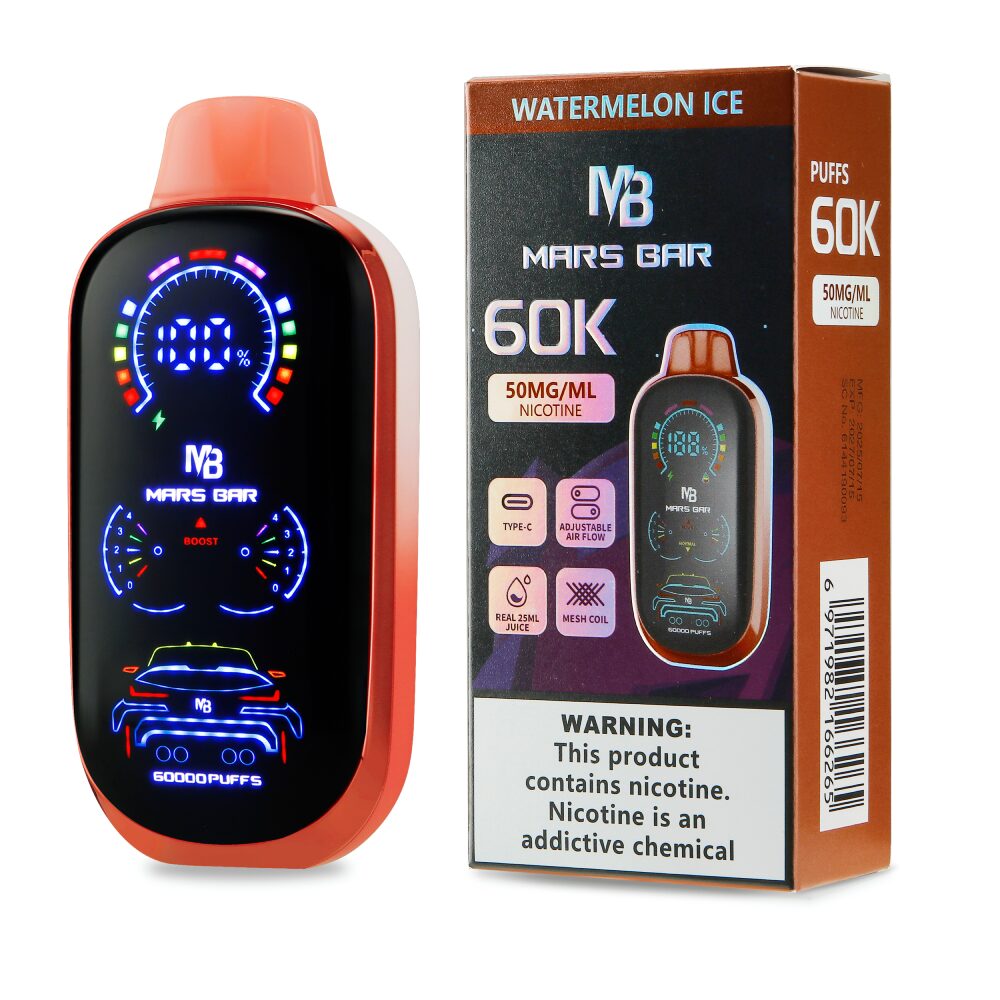 Mars Bar (Dispo)(60000Puff)(25ml)- Group Photo- Watermelon Ice with packaging