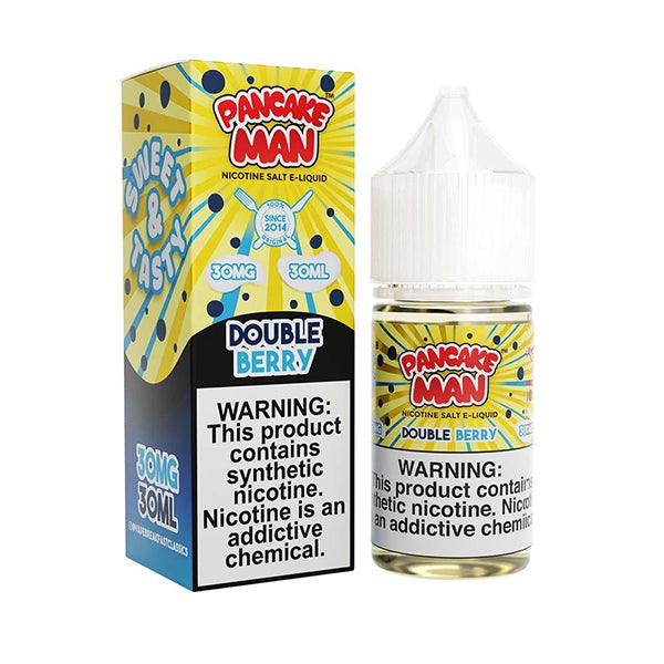 Double Berry Pancake by Pancake Man Series E-Liquid 30mL (Salt Nic) with packaging