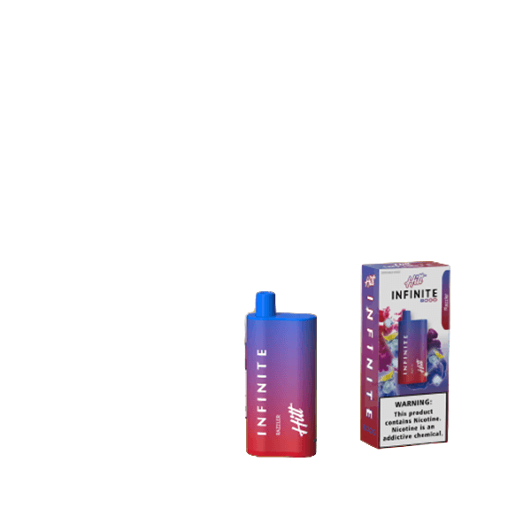 Hitt Infinite Disposable | 8000 Puffs | 20mL | 50mg | Razzler with Packaging