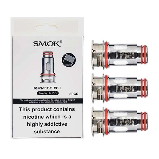 SMOK RPM160 Coils (3-Pack) meshed 0.15ohm with packaging