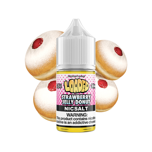 Strawberry Jelly Donut by LOADED Salt Series 30mL Bottle with Background