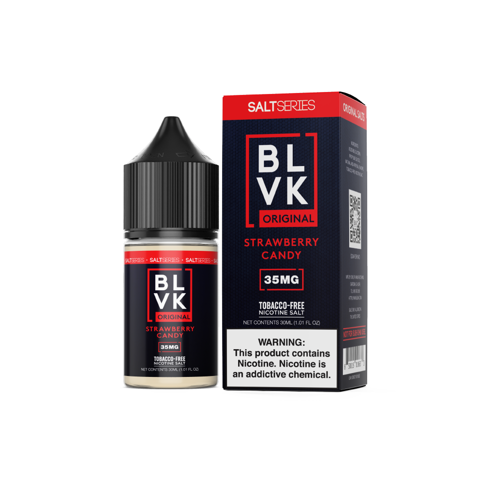 Strawberry Candy by BLVK TFN Salt 30mL with packaging