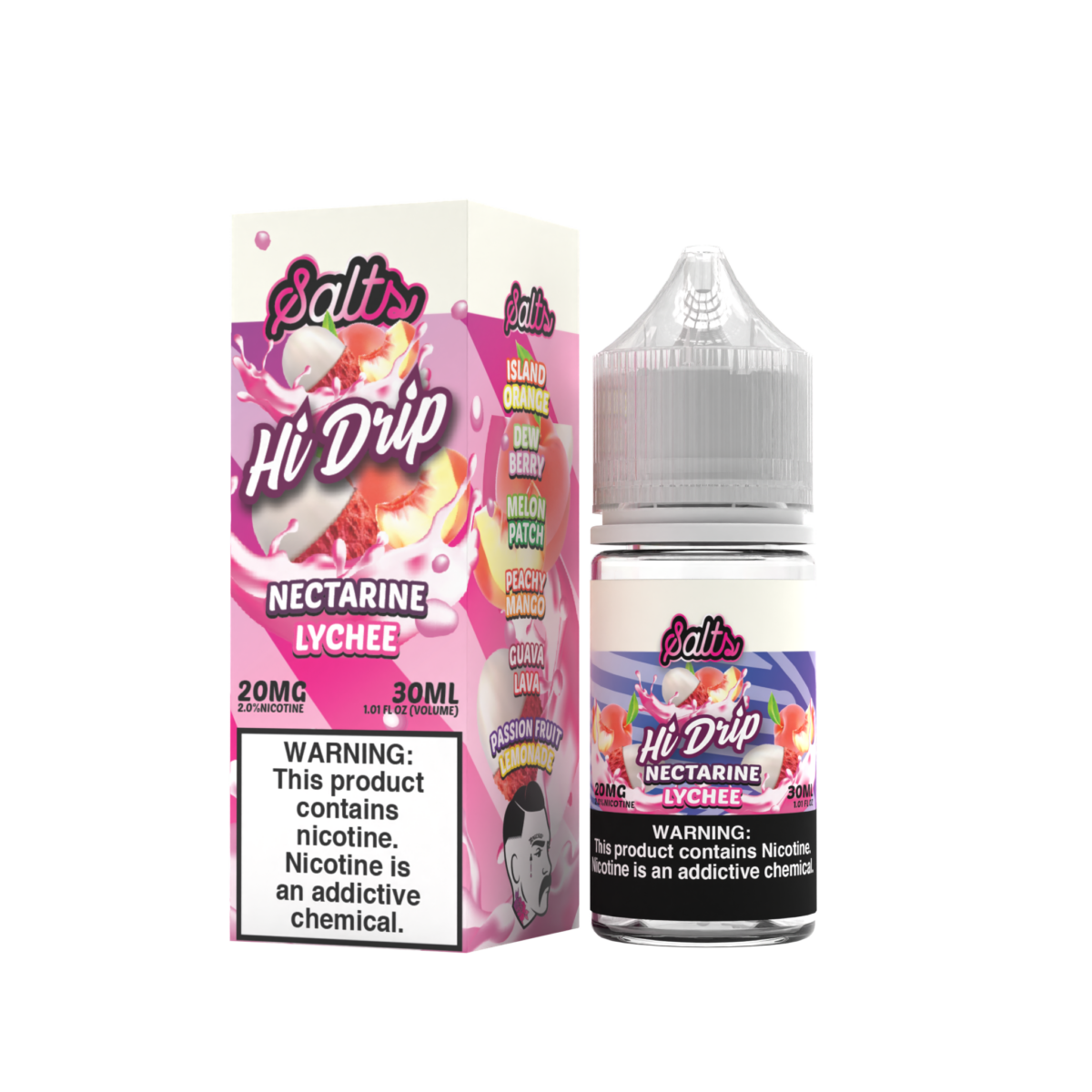 Nectarine Lychee by Hi-Drip Salts Series 30ml with Packaging