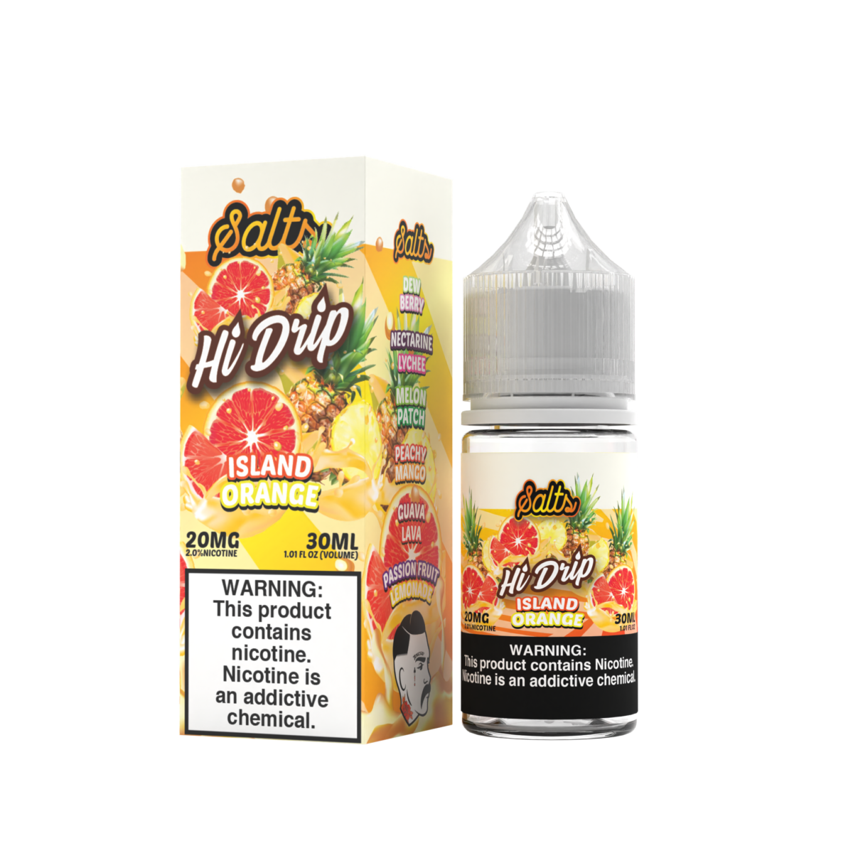 Island Orange by Hi-Drip Salts Series 30ml with Packaging