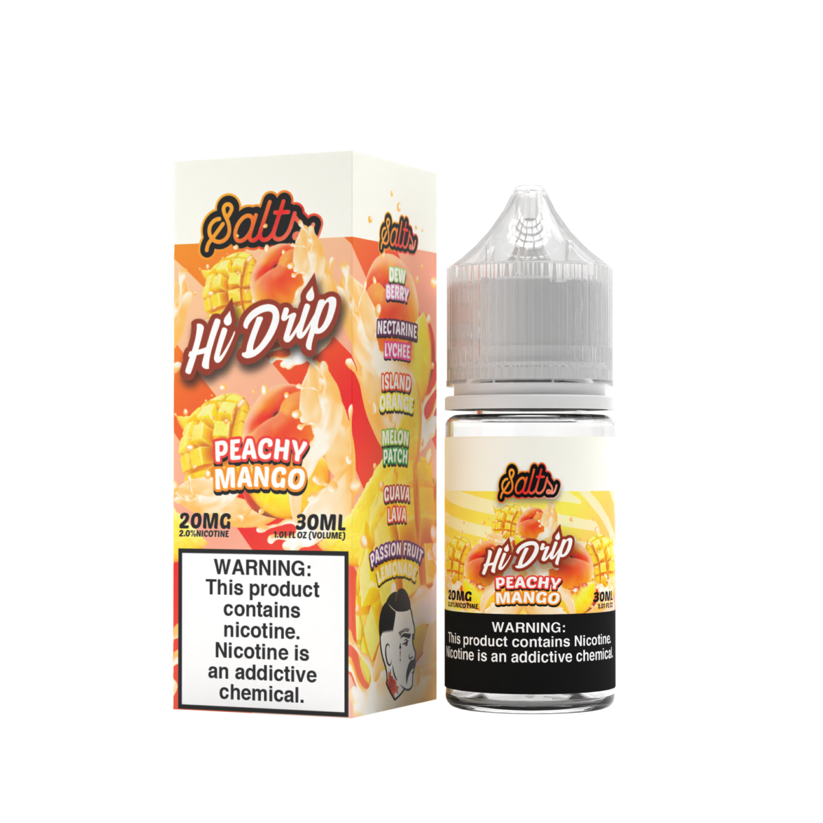 Peachy Mango by Hi-Drip Salts Series 30ml with Packaging