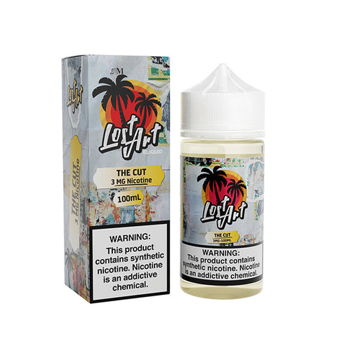 The Cut by Lost Art E-Liquid 100ml with packaging