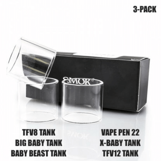 Smok TFV8 Big Baby Beast Replacement Glass 3 Pack with Packaging 