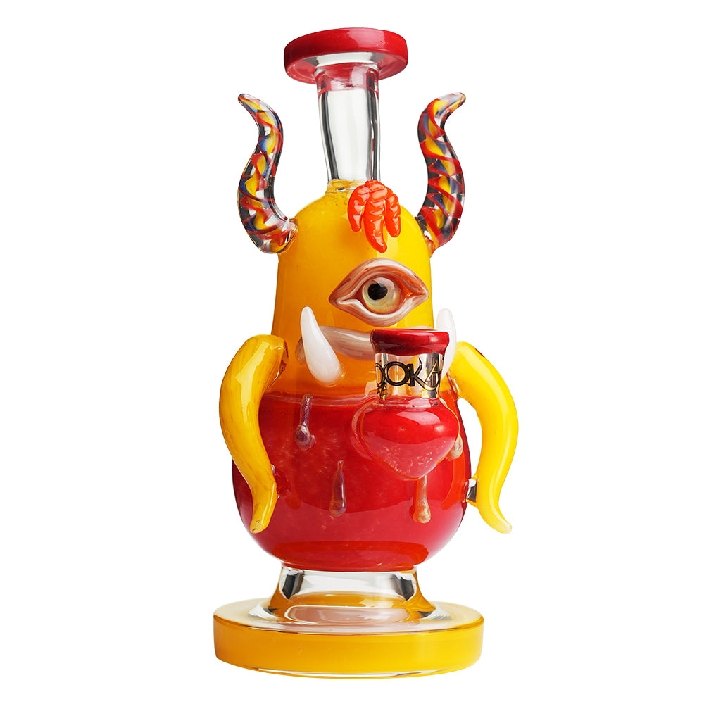 Lookah 8″ Mini One-eyed Big-bellied Monster Bong (WPC1205) yellow