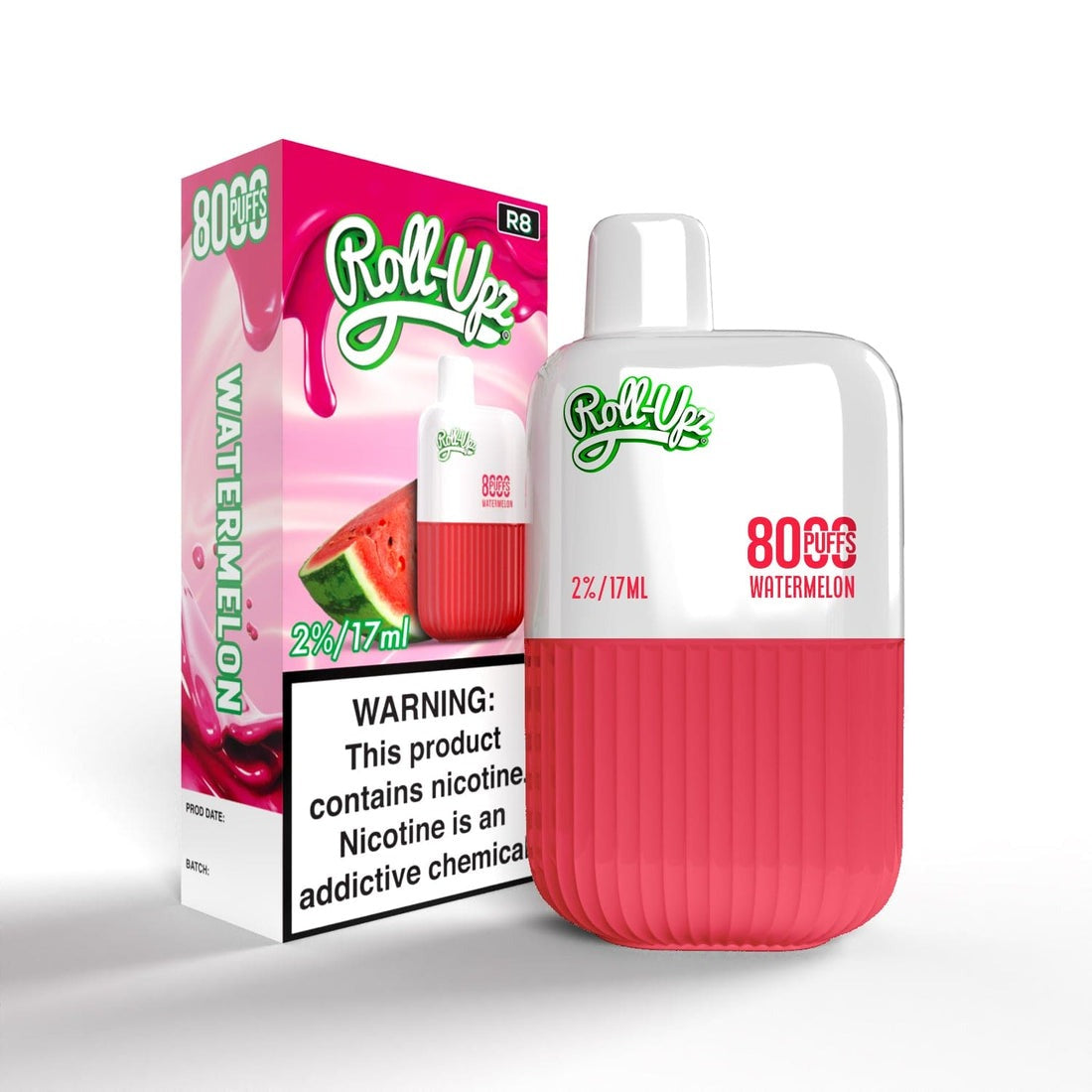 Juice Roll-Upz Disposable | 8000 puffs | 15mL Watermelon with packaging