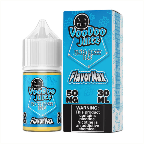 Blue Razz Ice by Voodoo Juice FlavorMax Salts Series 30mL with Packaging