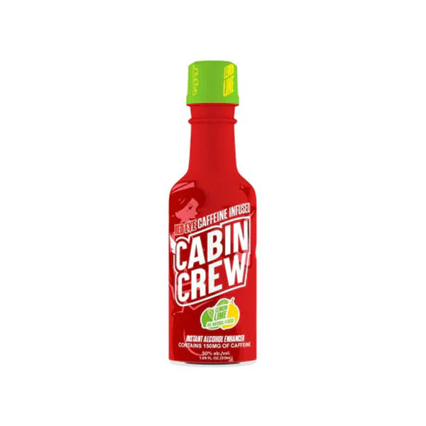 Cabin Crew (DSPLY 12pc)(Alcohol Enhancer)(50mL) - Red Eye Caffeine Infused – Lemon Lime