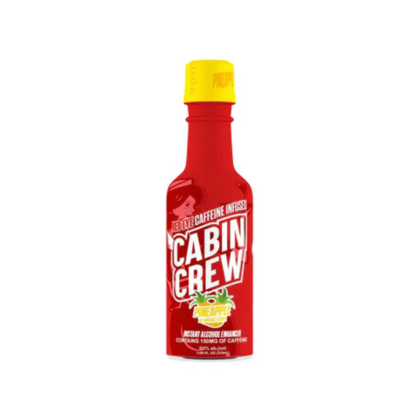 Cabin Crew (DSPLY 12pc)(Alcohol Enhancer)(50mL) - Red Eye Caffeine Infused – Pineapple