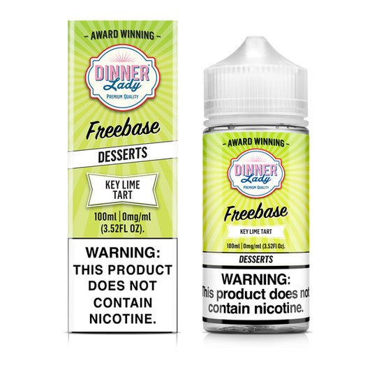 Key Lime Tart by Dinner Lady TF-Nic Series E-Liquid 100mL (Freebase) with Packaging