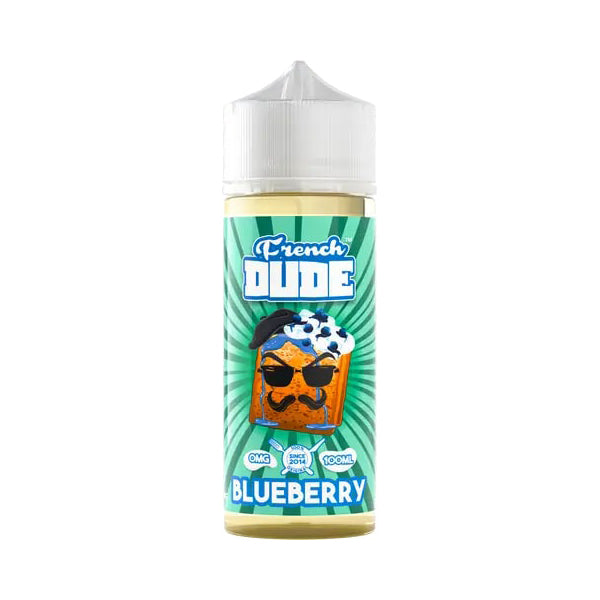Blueberry by French Dude Series E-Liquid 100mL (Freebase) bottle