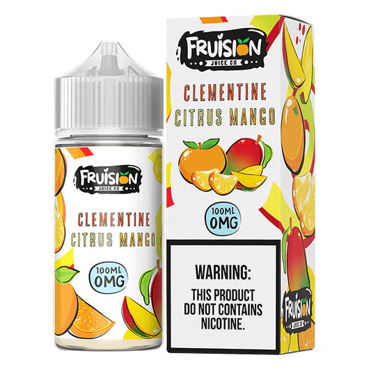 Clementine Citrus Mango by Fruision E-Juice 100mL (Freebase) 0mg bottle with Packaging