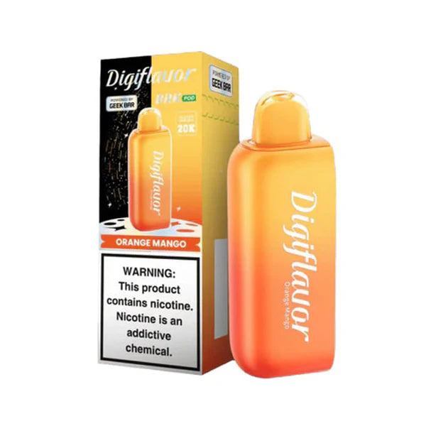 Geek Bar Digi Flavor BRK Pods | 20000 Puff | 12mL | 50mg | (Pod Only) | Orange Mango with packaging