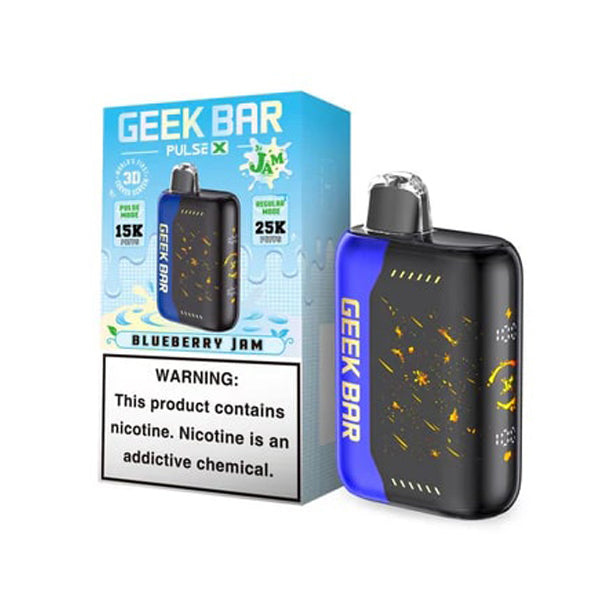 Geek Bar Pulse X Disposable | 25000 Puffs | 18mL | 50mg | Blueberry Jam with packaging