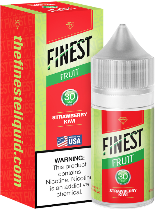 Strawberry Kiwi by Finest Salt Series E-Liquid 30mL – Salt Nic with packaging