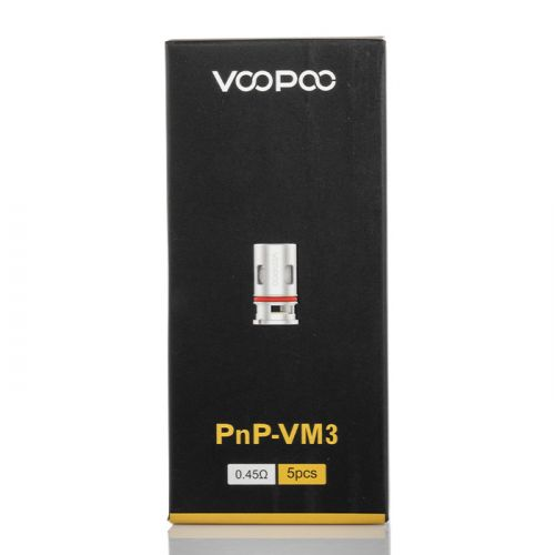 VooPoo PnP Replacement Coils (Pack of 5) | PnP-VM3 0.45ohm Packaging