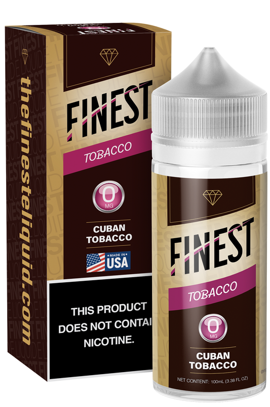 Cuban Tobacco by Finest E-Liquid 100mL (Freebase) with packaging