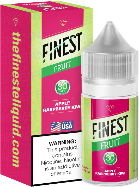 Apple Raspberry Kiwi by Finest Salt Series E-Liquid 30mL – Salt Nic with packaging